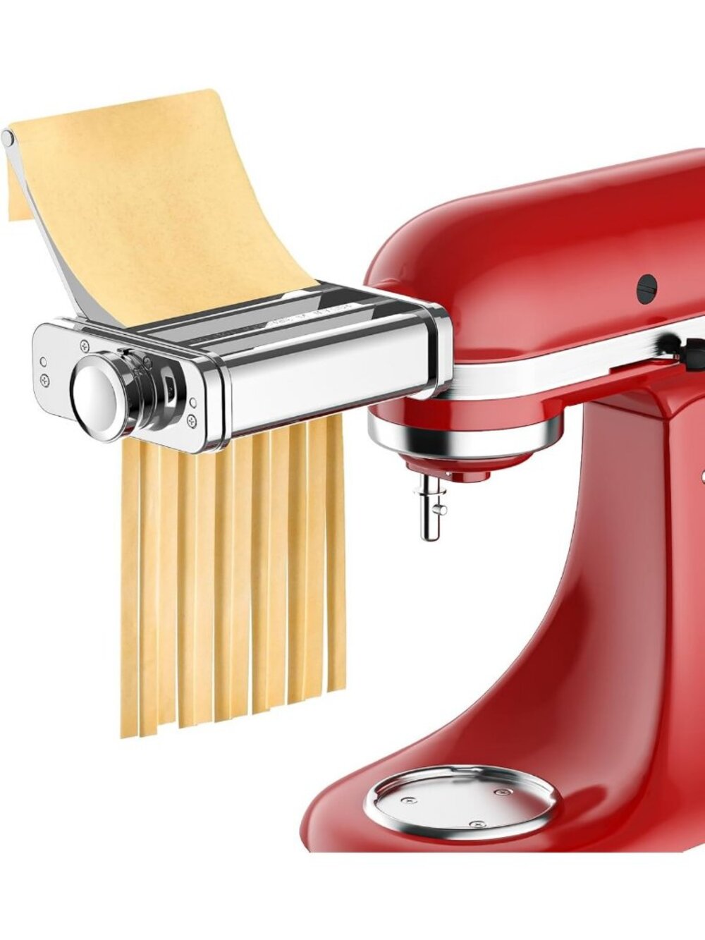Versatile 3-in-1 Pasta Maker Attachment for Kitchen Mixer, Durable Stainless